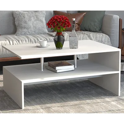 Produktbild von VCM Holz Couchtisch Sofatisch Wohnzimmertisch Beistelltisch Kaffeetisch Maliso L