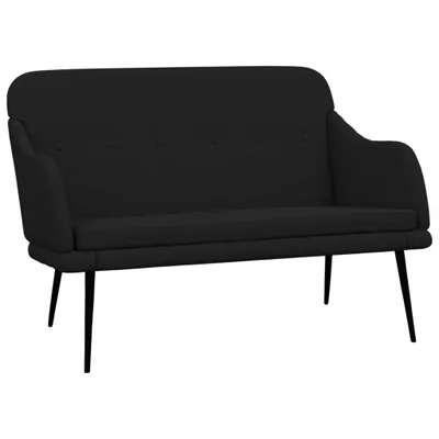 Zdjęcie produktu dla Czarna ławka siedzisko 110x76x80 cm tkanina