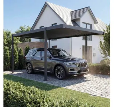 Obrázek produktu pro Přístřešek na auto Konsta Carport 300x500cm sloupky 8x8cm antracit