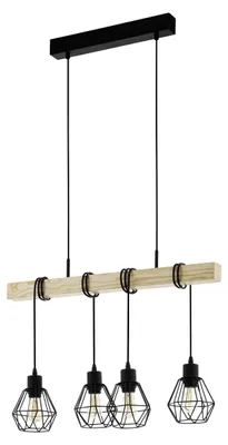 Produktbild von EGLO Pendellampe Townshend 5 4 flammige Vintage