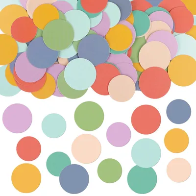 Productafbeelding van 120 Stuks Kartonnen Confetti in 8 Kleuren voor Feestdecoratie
