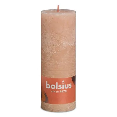 Zdjęcie produktu dla Bolsius Rustiko Shine, Cylidner, Różowy, 85 h, 1 szt.