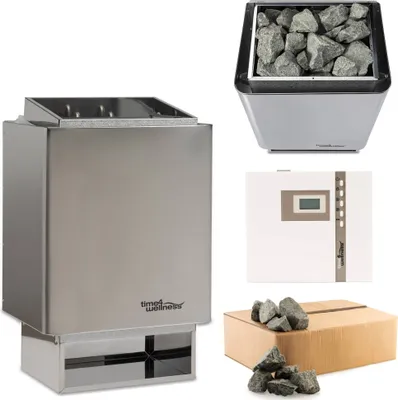 Produktbild von Sauna-Set EOS 34.A 6 kW Saunaofen mit Steuerung EOS Econ D1 und Steine time4wellness Edition