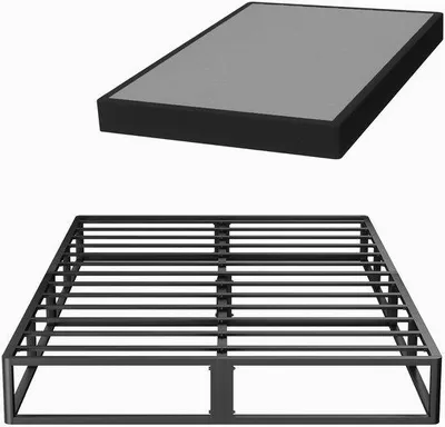 Produktbild von Matratzenuntergrund - Stabiler Rahmen - Geläuteunterdrückende Nachtruhe - Queen-Größe - Schwarz