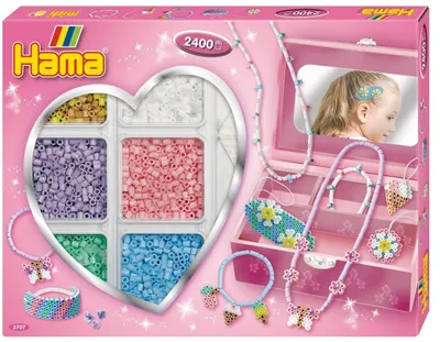 Immagine prodotto di Hama Bügelperlen Kreativbox Schmuck Pink