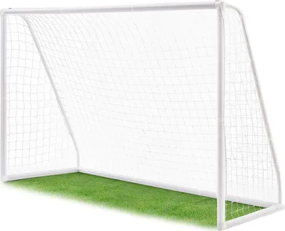 Produktbild von ArtSport Fußballtor 300 x 200 cm – Fußballtor mit Klicksystem für Garten in Weiß – Stabiles Fußball-Tor inklusive Netz & Tragetasche