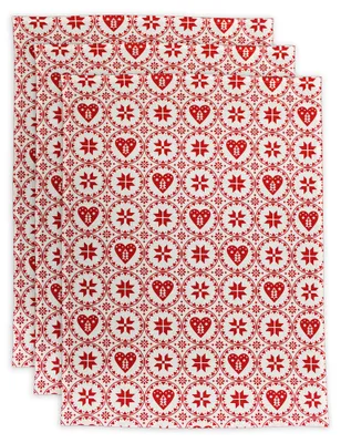 Obrázok produktu pre HOME ELEMENTS Sada 3 utierok 50 x 70 cm, Srdce