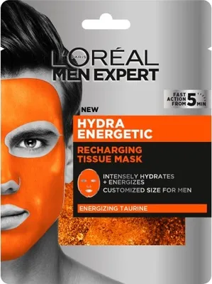 Immagine prodotto di Loreal Uomo, Expert Hydra, Maschera idratante intensiva per uomo, 1 pezzo