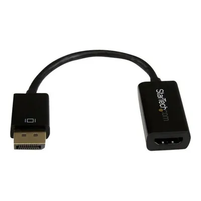 Obrázok produktu pre StarTech.com DP2HD4KS, 0,15 m, DisplayPort, Typ HDMI (štandard), Samec, Samica, Priamy