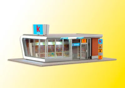 Zdjęcie produktu dla Zestaw Kibri 39008 – kiosk w skali H0 z oświetleniem LED