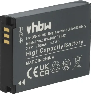 Produktbild von vhbw Akku Ersatz für JVC BN-VH105 für Videokamera Camcorder (850 mAh, 3,6 V, Li-Ion)