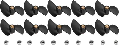 Zdjęcie produktu dla Część do śmigła łodzi, zestaw części zamiennych do zdalnego sterowania 10PCS - śmigło, szczotki do Outdoor River FT009 RC