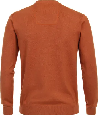Produktbild von Casa Moda Pullover V-Ausschnitt orange einfarbig