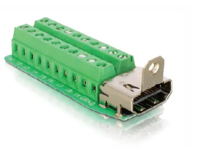 Immagine prodotto di Delock 65168 Adapter Delock Terminalblock 20Pin -> HDMI Buchse