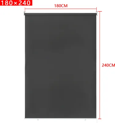 Image de LZQ Store extérieur Store vertical Store balcon Protection visuelle Protection solaire Store extérieur 180x240cm pour fenêtres et portes, Anthracite