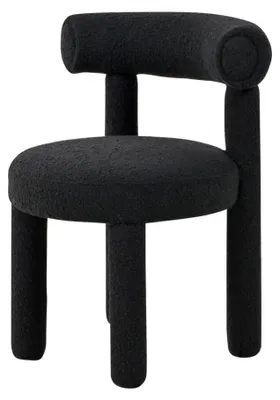 Obrázek produktu pro Jídelní židle FURNLUX Leith, černá, 62 cm / Hlavní barva: černá / Rozměry: 62 x 80 x 58 cm