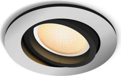 Produktbild von LED Downlight Einbaustrahler White Ambiance GU10 PHILIPS Hue Milliskin Schnitt Ø70 mm Erweiterung Schwarz