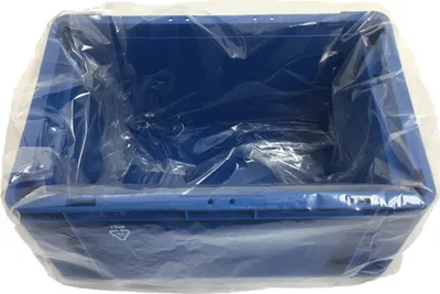 Produktbild von 50x Seitenfaltensack 415x315x650mm für Kleinladungsträger KLT Eurokiste transparent