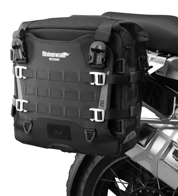 Produktbild von Motorrad Satteltasche 20L Wasserdicht Seitentasche Gepäcktasche Schwarz