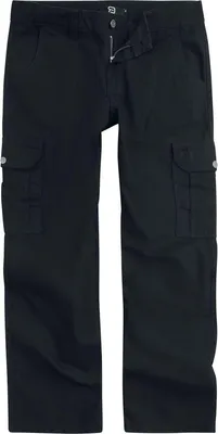 Produktbild von RED by EMP Herren schwarze Cargohose im Straight Fit mit Seitentaschen XXL