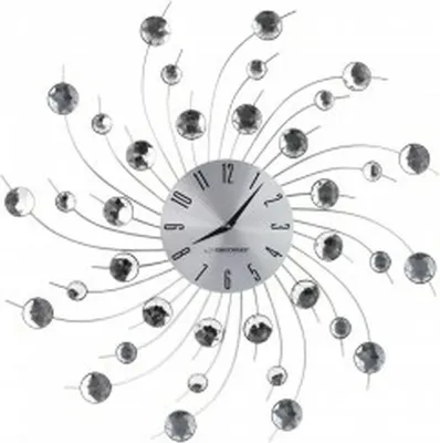 Productafbeelding van Esperanza EHC004 Wandklok, mechanische wandklok, andere, zwart, roestvrij staal