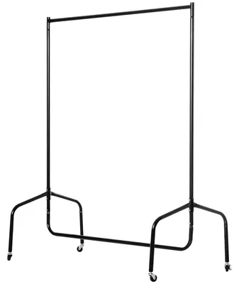 Produktbild von HOMCOM Kleiderständer Garderobenständer Kleiderwagen Rollgarderobe aus Metall