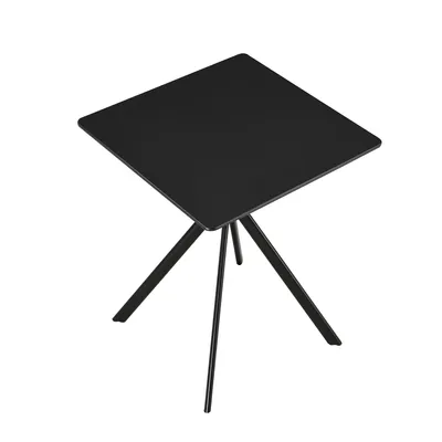 Produktbild von [en.casa] Esstisch - Schwarz 60x60x75cm -  Küchentisch Esszimmertisch Besprechungstisch Konferenz-Tisch