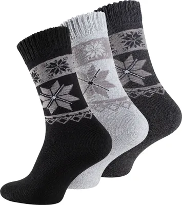 Produktbild von Cotton Prime® Frottee-Socken 9 Paar, Eiskristallmuster 43-46