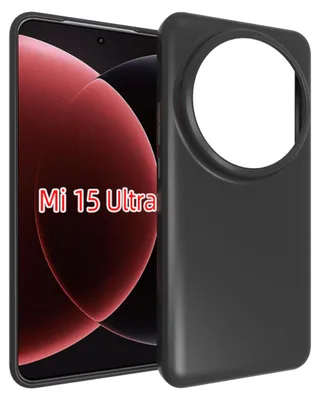 Produktbild von MobyDefend Hülle für Xiaomi 15 Ultra - Dünne matte schwarze TPU Schutzhülle