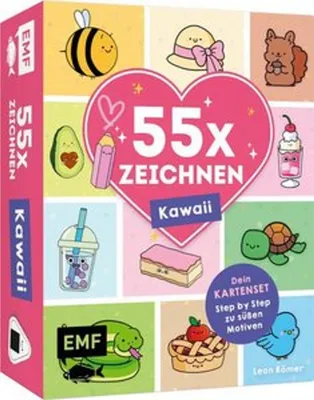 Obrázok produktu pre 55 x kreslenie – Kawaii: Tvoja sada kariet