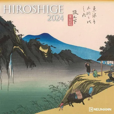 Obrázok produktu pre Hiroshige 2024 – nástenný kalendár – brožúrový kalendár – 30x30 cm – 30x60 cm (rozložený) – umelecký kalendár