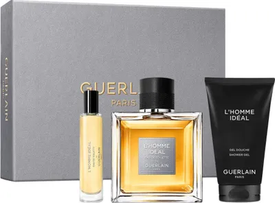 Zdjęcie produktu dla Guerlain L'Homme Ideal EDT 100 ml + EDP MINI 10 ml + SG 75 ml M
