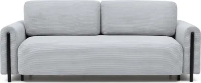 Produktbild von Krudox ARCA 3-Sitzer Schlafsofa Ausziehbar mit Bettkasten 244x97x97 cm Schlaffunktion 146x200 cm Stoff Jarell 04 Holzfüße Schwarz