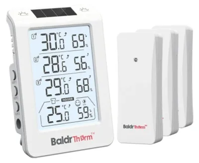 Obrázok produktu pre BALDRTHERM B0598 – 3-kanálový termohygrometer s automatickou