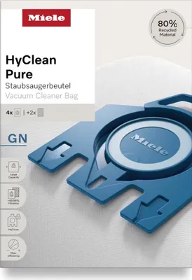 Produktbild von Miele GN HyClean Pure, Trommel-Vakuum, Staubbeutel, Mehrfarbig, 6 Stück(e), 4 Stück(e), 2 Stück(e)