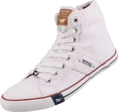 Produktbild von Mustang Damen Canvas High Top Sneaker Weiß