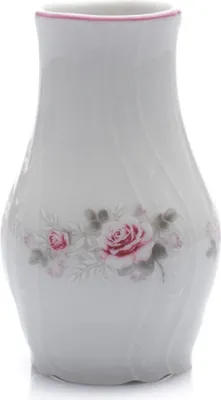 Produktbild von Thun 1794 Vase, 11,5 cm, Tschechisches Porzellan, Bernadotte, rosa, rosa Streifen, Thun