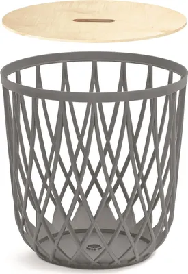 Produktbild von Prosperplast Uniqubo 55l 44.7x44.7x45 Cm Mehrzweck-korb Mit Deckel Grau  Grau One Size