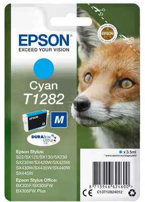 Immagine prodotto di Epson T1282 - 3,5 ml - formato M - ciano - originale - confezione blisterata
