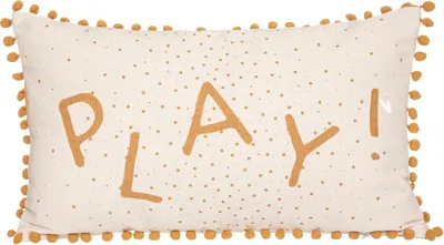 Produktbild von Dekorační polštář s nápisem, žlutá, polyester, 30 x 50 cm