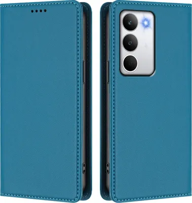 Image de Etui en cuir pour Realme C71, étui magnétique en cuirPolyuréthaneavec support Lake blue