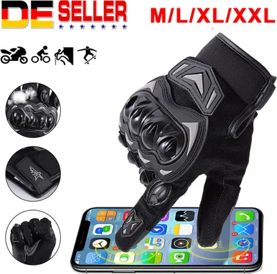 Produktbild von Motorradhandschuhe Herren Motorrad Handschuhe mit Knöchelprotektor Touchscreen Größe XXL