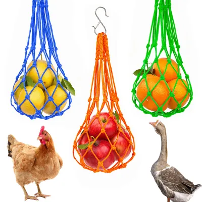 Hänge-Futternetz 3er-Set für Hühner, Enten, Gänse