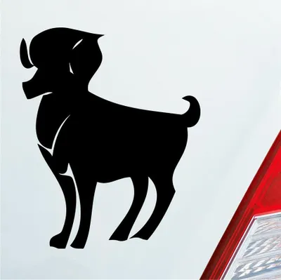 Produktbild von Auto Aufkleber Sternzeichen Widder PKW Car KFZ Roller 8x10 cm Schwarz Glanz Sticker Heckscheibenaufkleber