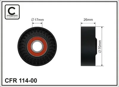 Obrázek produktu pro CAFFARO 114-00 napínací kladka, žebrovaný klínový řemen x