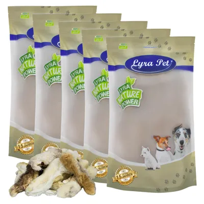 Produktbild von 5 kg Lyra Pet® Kaninchenpfoten mit Fell