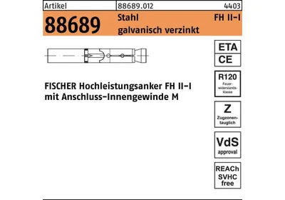 Zdjęcie produktu dla Fischer 520359, Kotwa rozprężna, Beton, ETA-07/0025, 1,2 cm, 25 szt., Pudełko