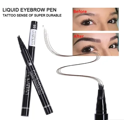 Produktbild von Augenbrauenstift Handaiyan® Tattoo Stift Microblading Gabelspitze Farbe 4 COFFEE/KAFFEE