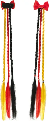 Produktbild von Haarclip Haarklammer Deutschland Farben Zöpfen WM EM Karneval Fasching Cosplay
