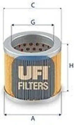 Produktbild von Filter, Arbeitshydraulik UFI 25.673.00